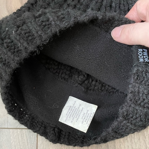 Women’s PWDR Room black beanie - Picture 3 of 3
